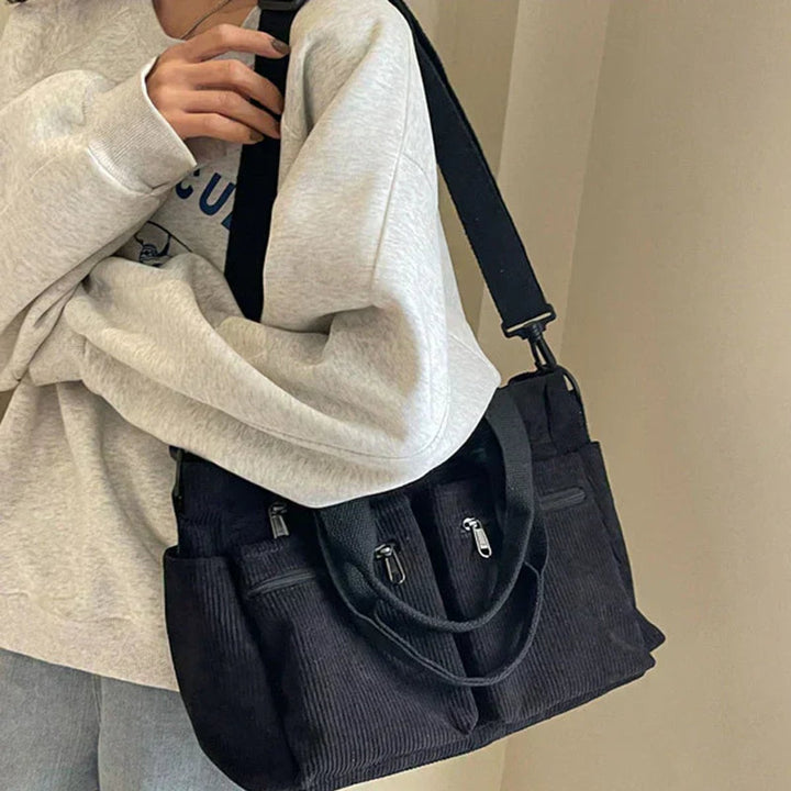 Women's Cord Tote Bag for Everyday (2)
