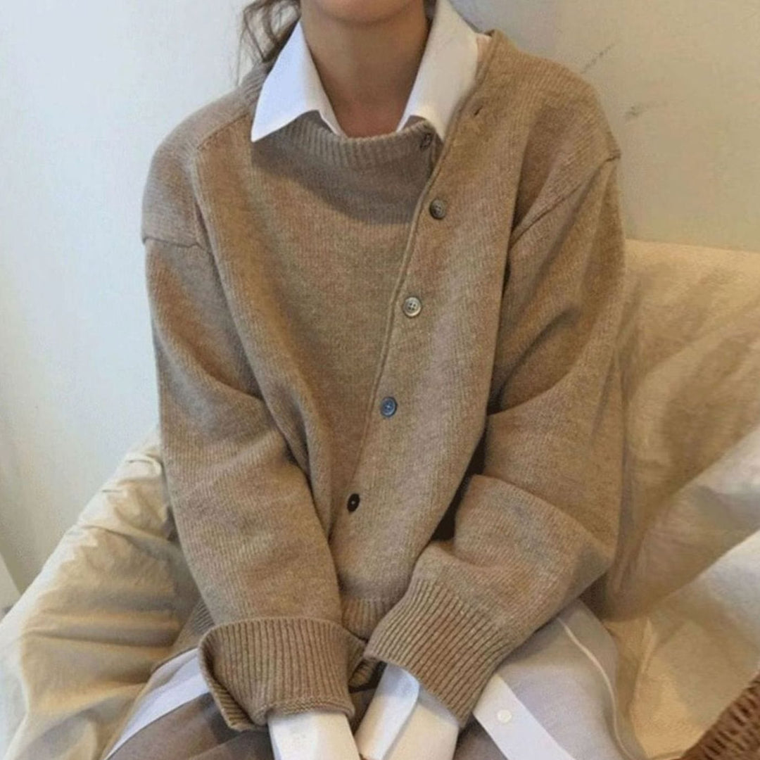 Women's Cosy Knit Jumper Cardigan (2)