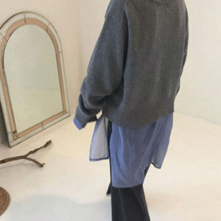 Women's Cosy Knit Jumper Cardigan (5)