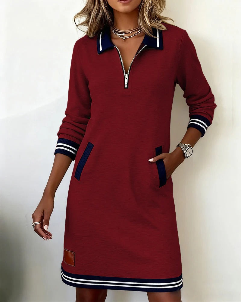 Women's Cotton Long-Sleeved Fall Dress (10)