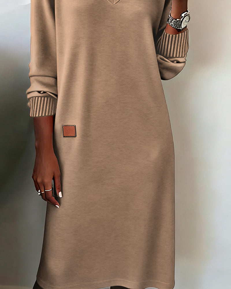 Women's Cozy Midi Sweater Dress for Autumn (3)