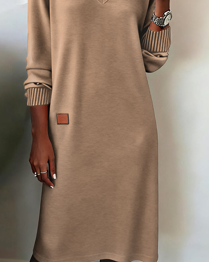 Women's Cozy Midi Sweater Dress for Autumn (3)