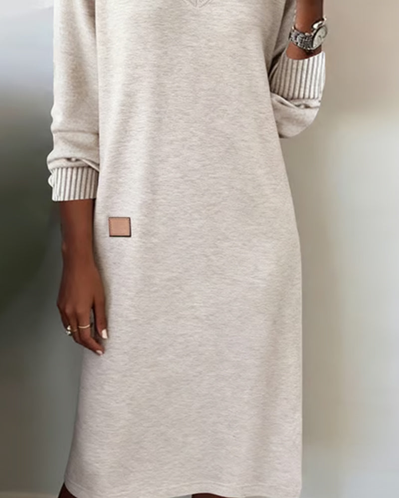Women's Cozy Midi Sweater Dress for Autumn (6)
