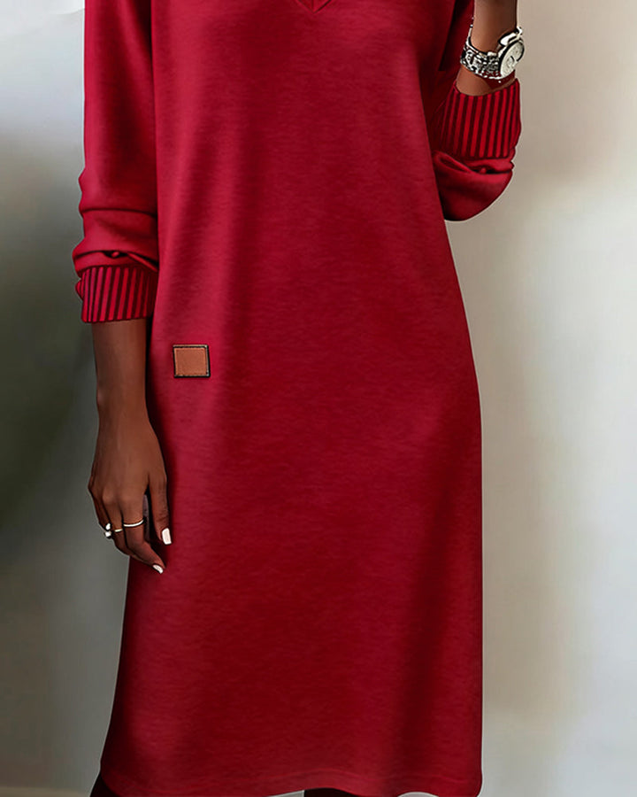 Women's Cozy Midi Sweater Dress for Autumn (9)
