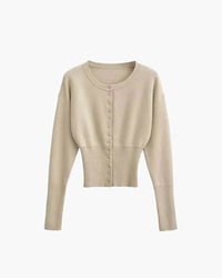 Daisy | Women's Cropped Ribbed Cardigan for Autumn