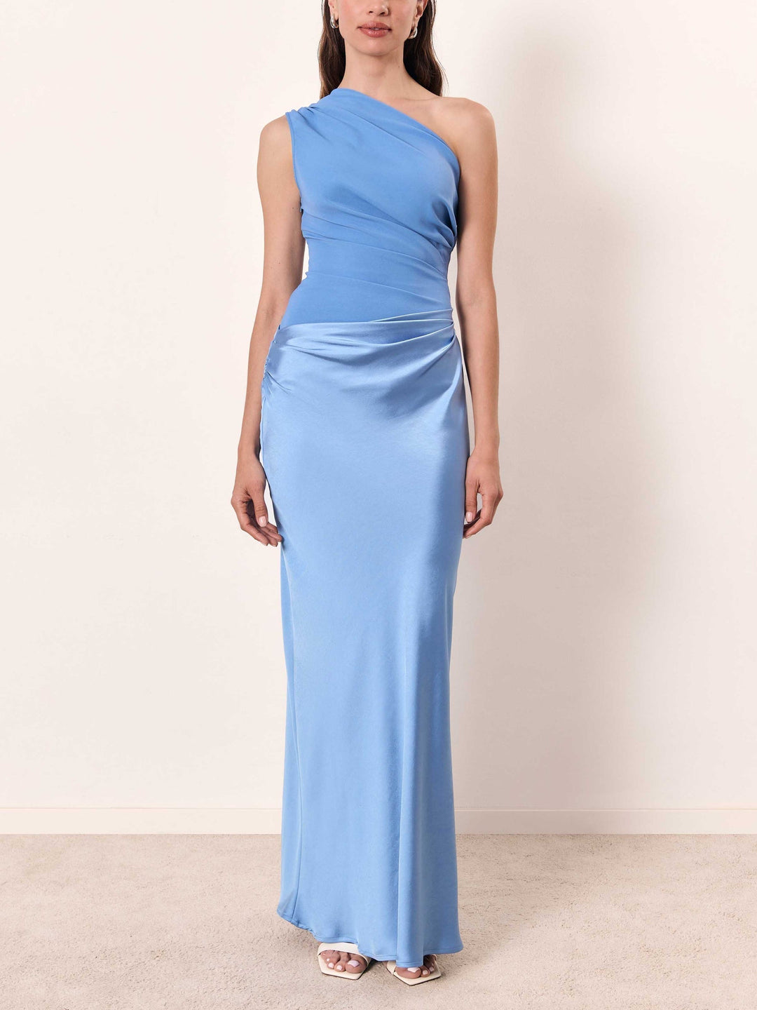 Women's Draped Maxi Fall Wedding Guest Dress (9)