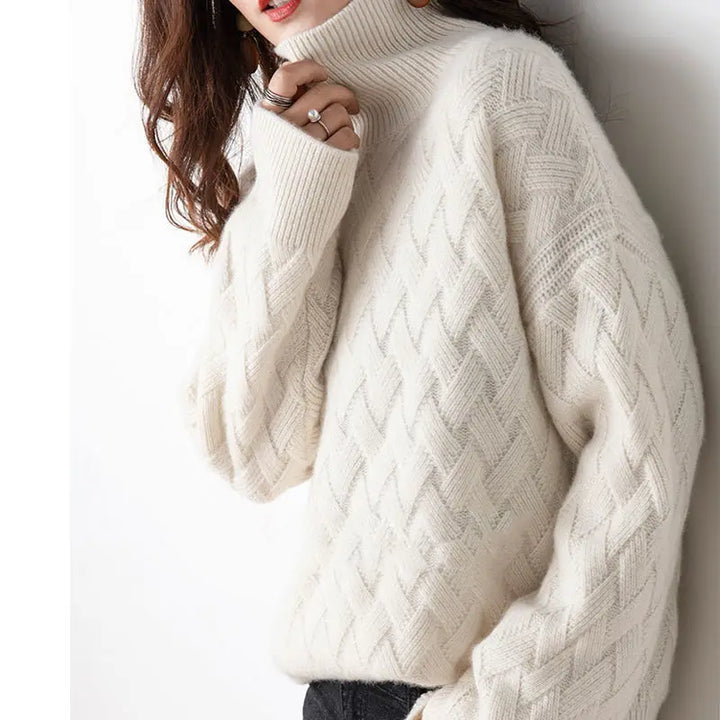 Women's Elegant Cashmere Turtleneck for Autumn