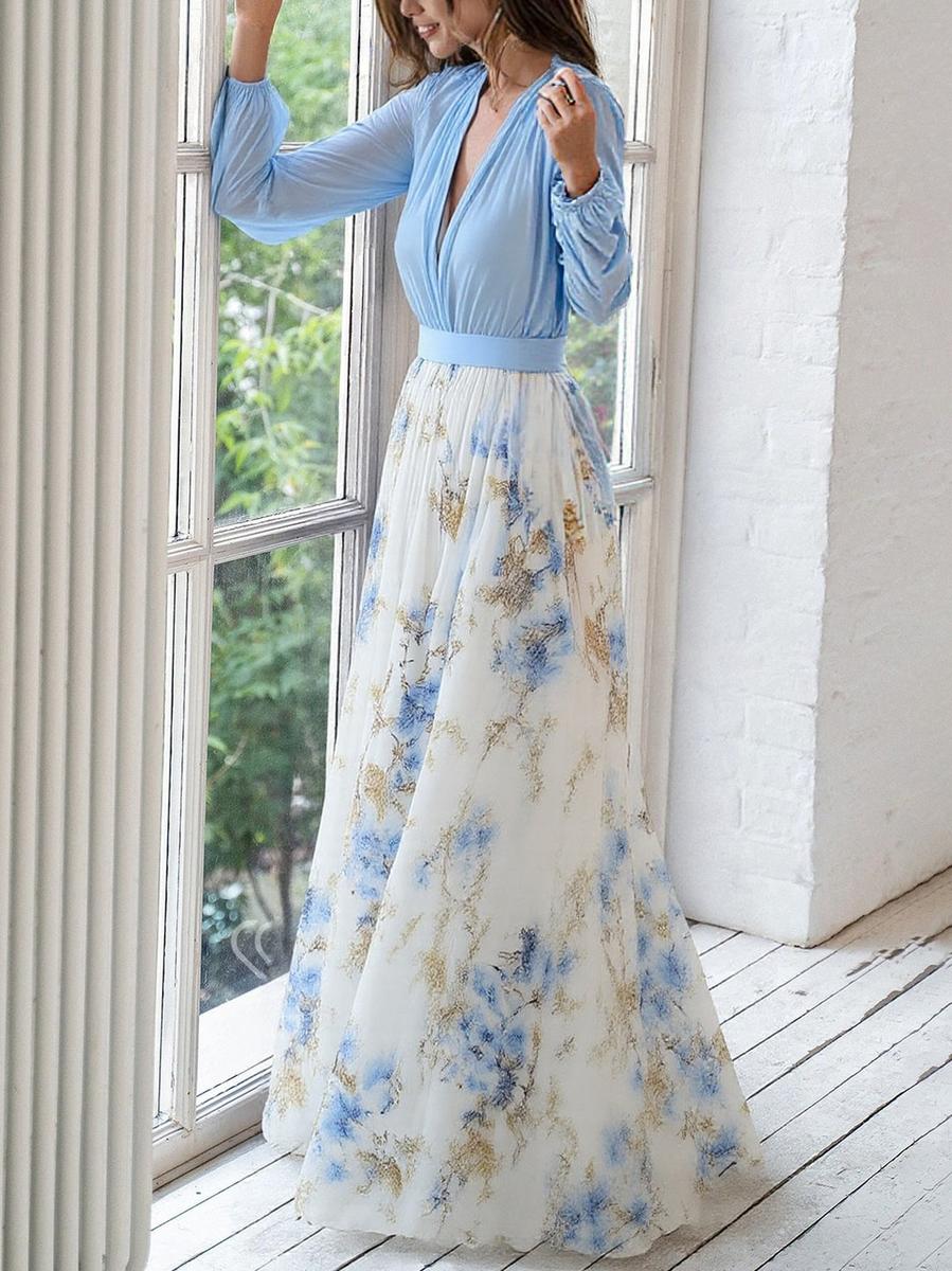 Women's Elegant Fall Maxi Dress (2)