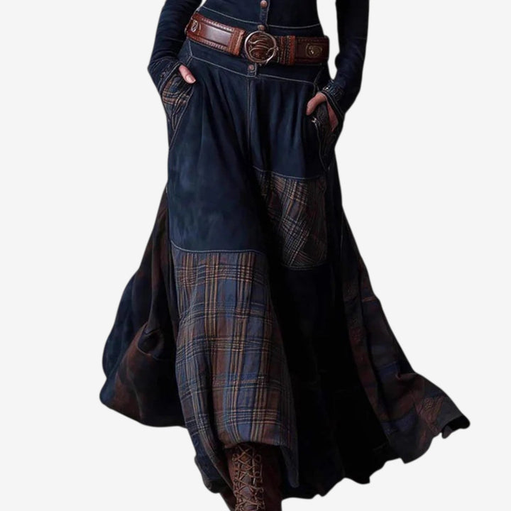 Women's Elegant Fall Suede Dress (3)