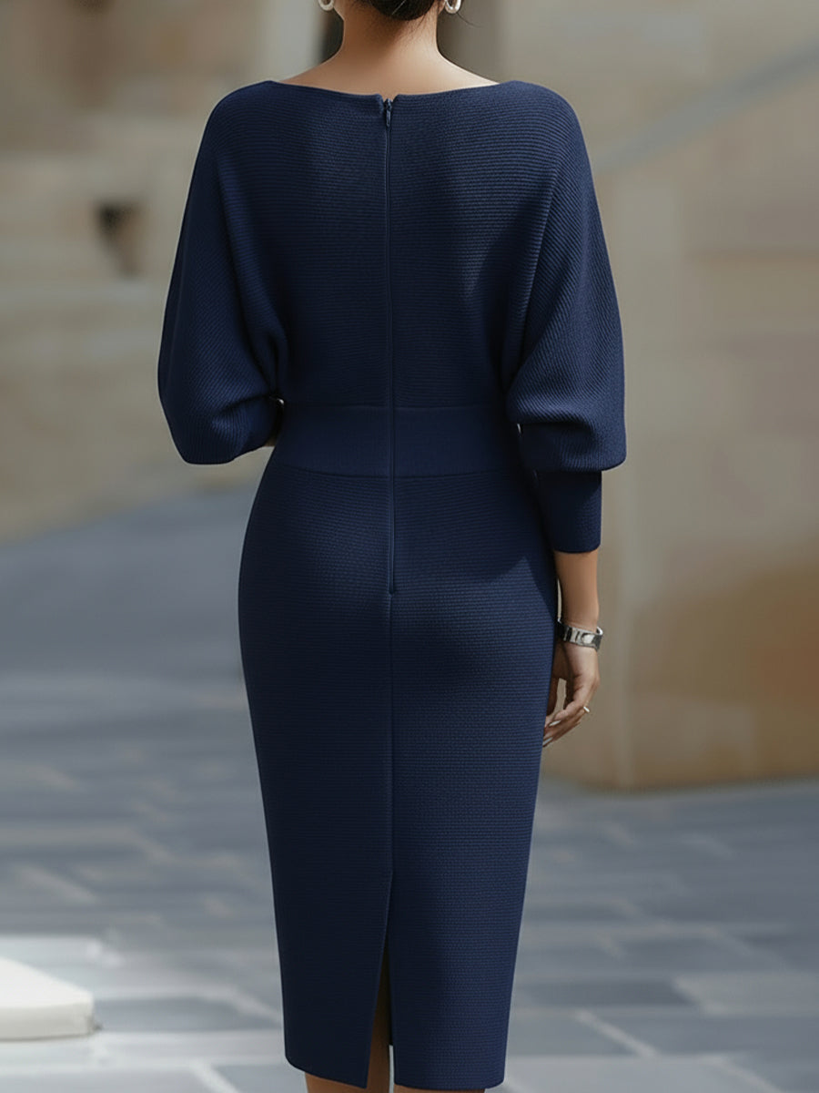 Women's Elegant Fall Wedding Guest Midi Dress (9)