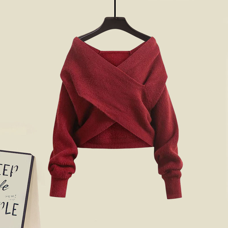 Women's Elegant Knit Jumper Dress with Fishtail (4)