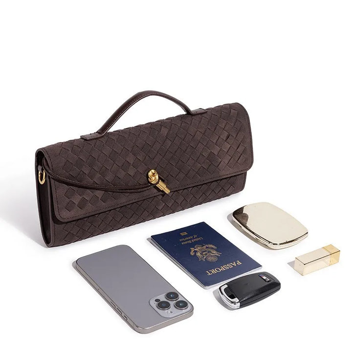 Women's Elegant Leather Tote with Polished Hardware (6)