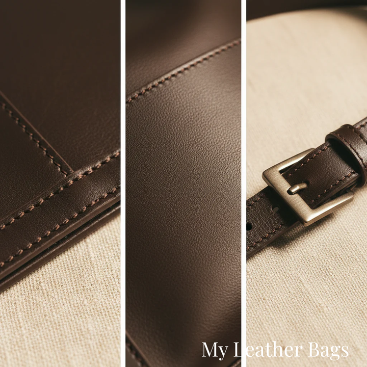Women's Everyday Brown Vegan Leather Handbag (4)