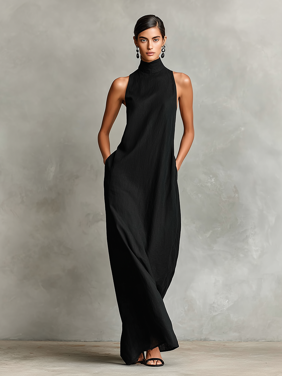Women's Fall Wedding Guest Maxi Dress (2)
