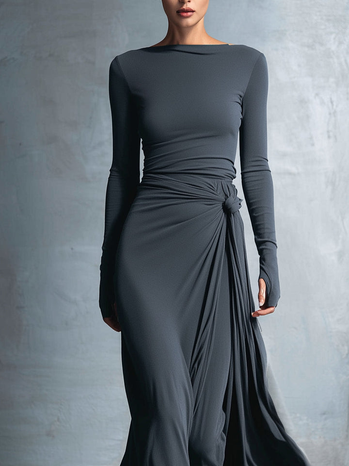 Women's Fall Wedding Guest Maxi Dress (6)