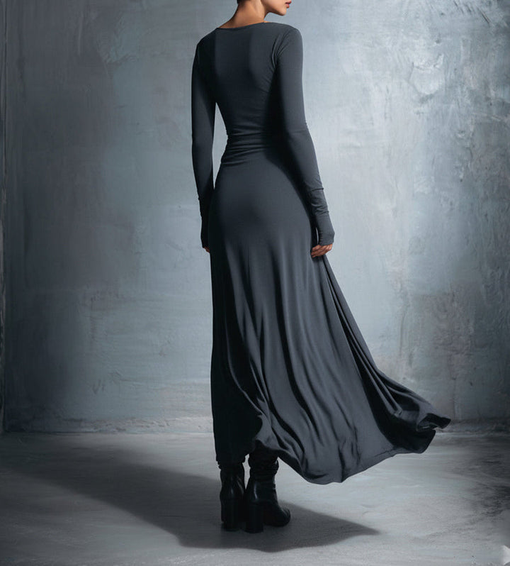 Women's Fall Wedding Guest Maxi Dress (8)