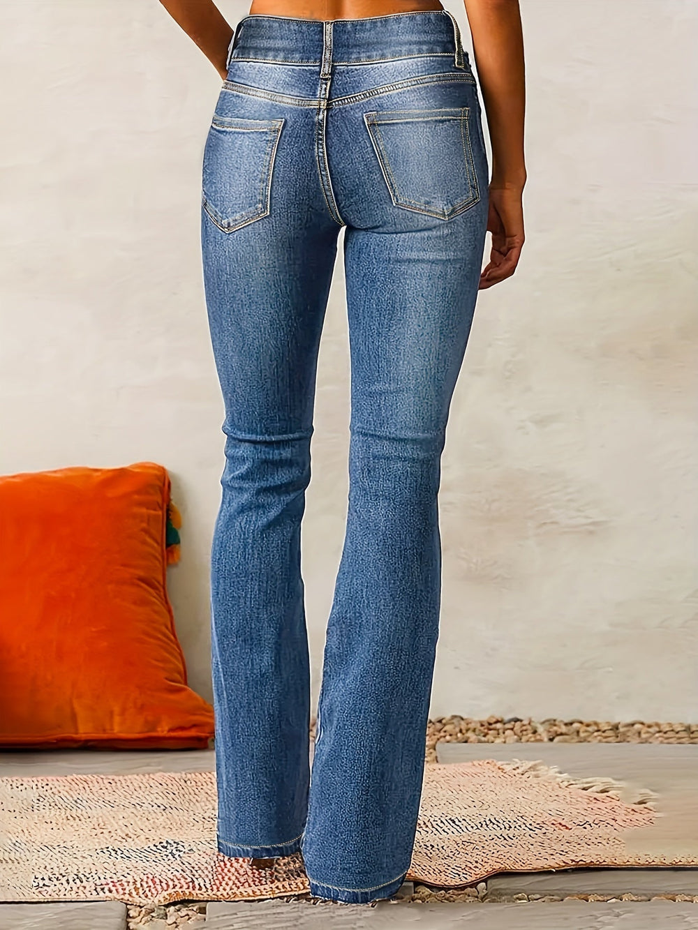 Women's Flattering Classic High-Waist Wide-Leg Jeans (2)