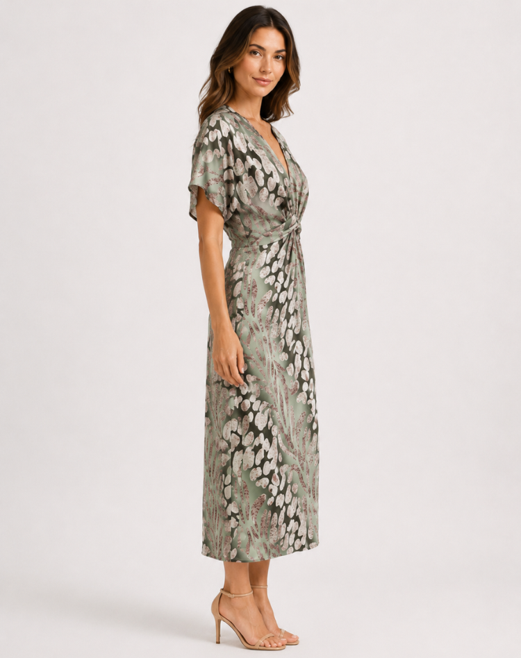 Women's Flowing Maxi Cocktail Dress for Weddings (2)