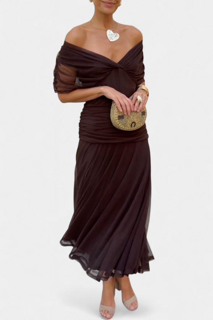 Women's Flowing Maxi Party Dress for Evenings (2)