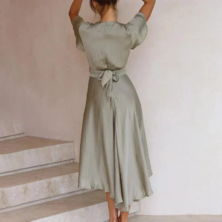 Women's Flowy Summer Dress for Special Occasions in Pink 4