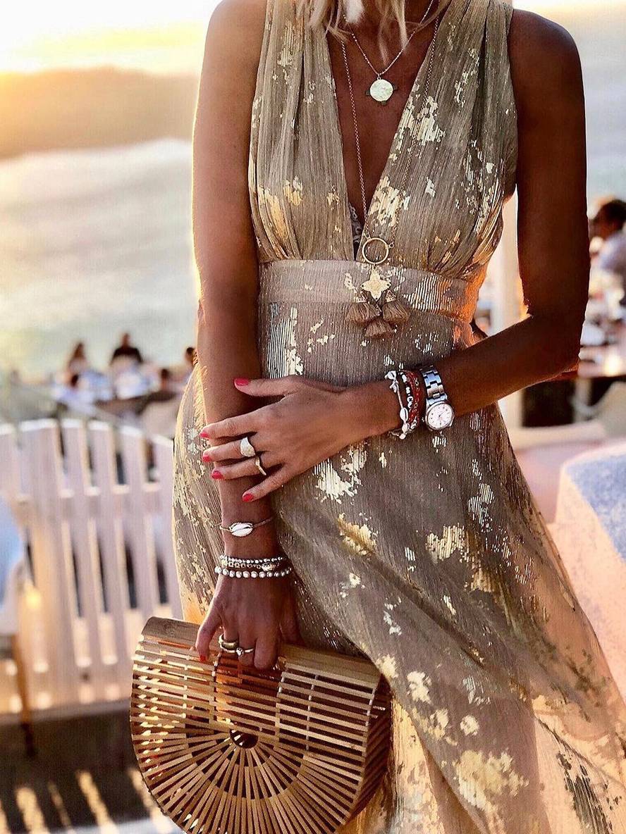 Women's Glamorous Wedding Guest Maxi Dress (3)