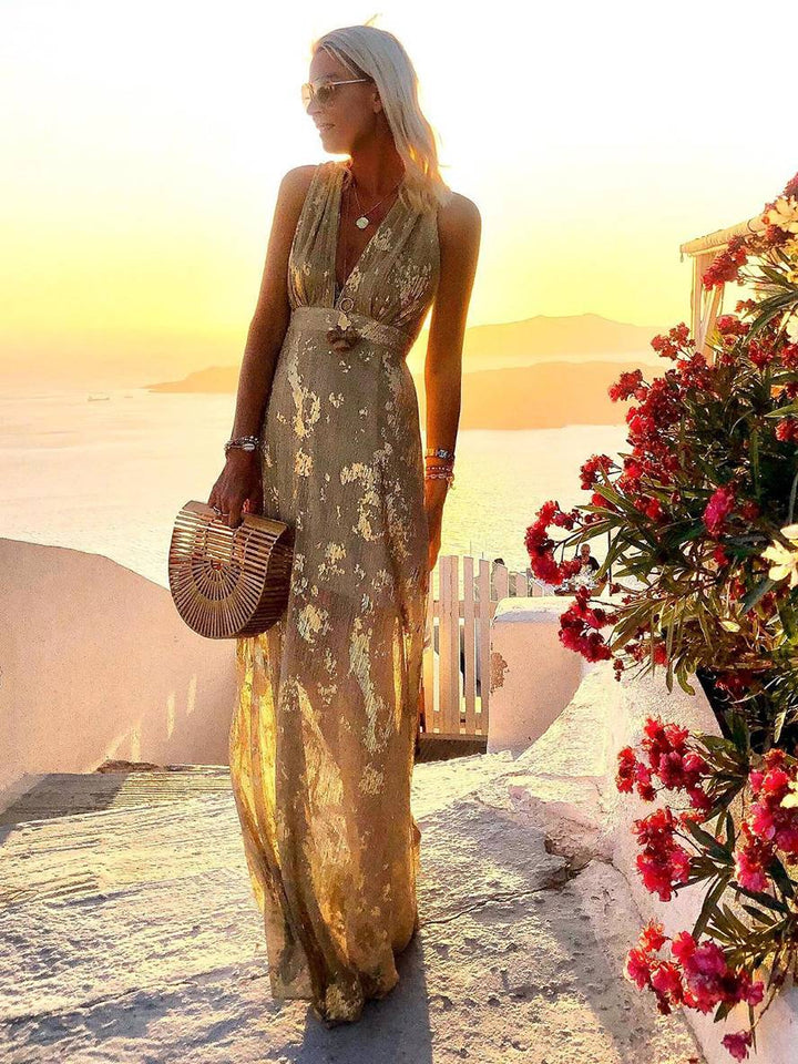 Women's Glamorous Wedding Guest Maxi Dress (4)