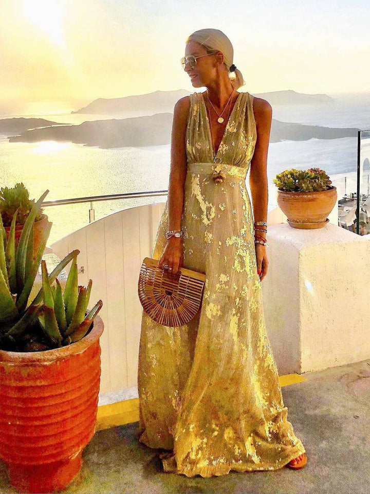 Women's Glamorous Wedding Guest Maxi Dress (5)