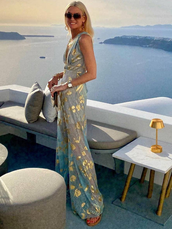 Women's Glamorous Wedding Guest Maxi Dress (7)