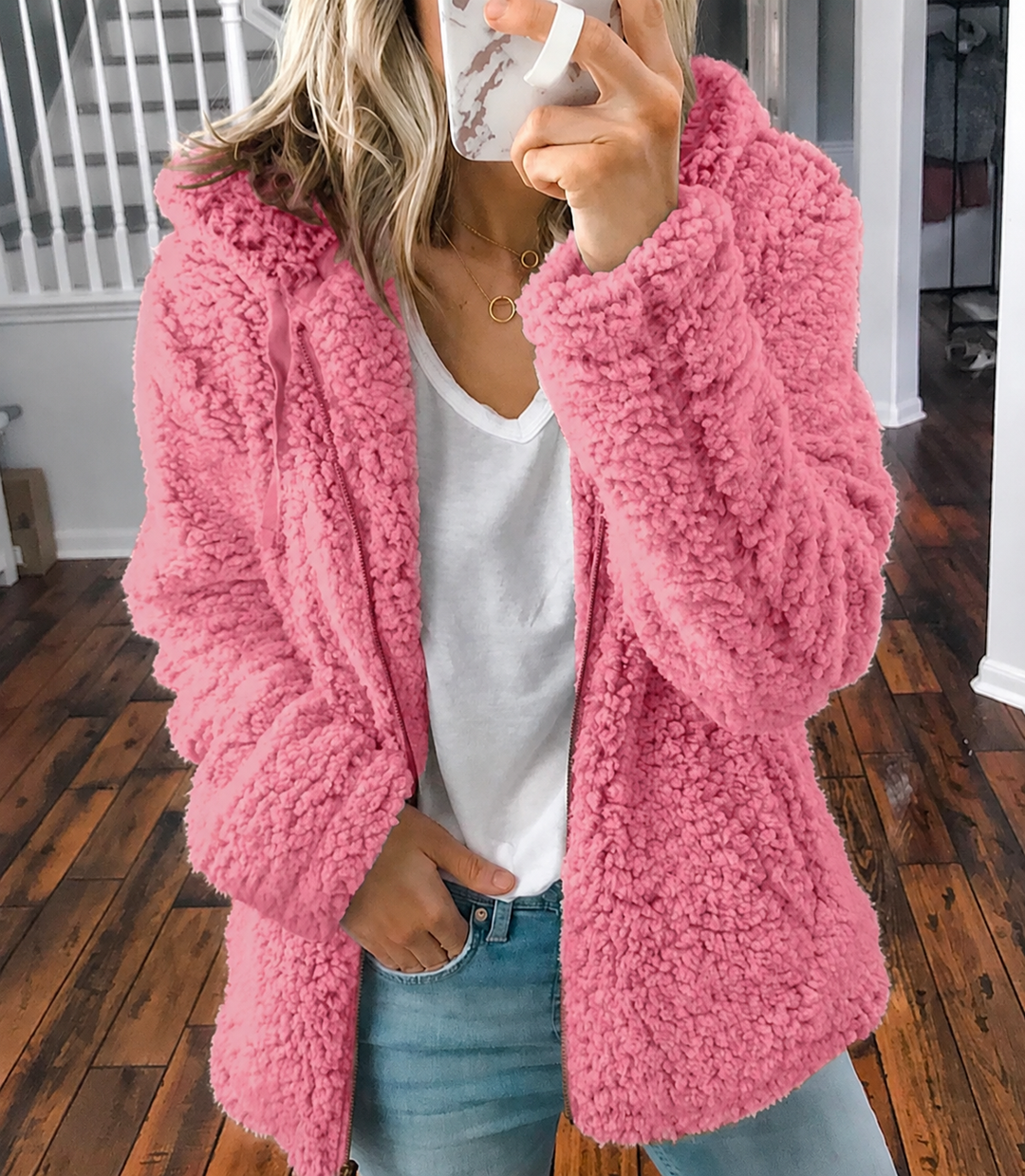 Women's Hooded Oversized Coat for Autumn (6)