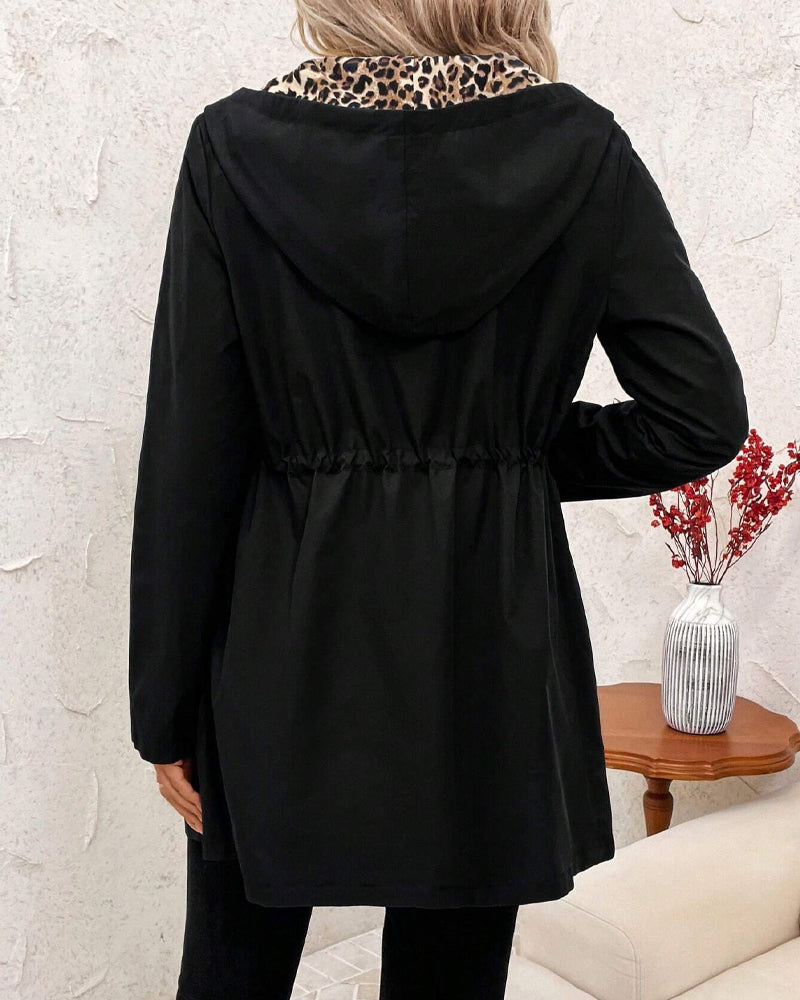 Women's Hooded Reversible Trench Coat (12)