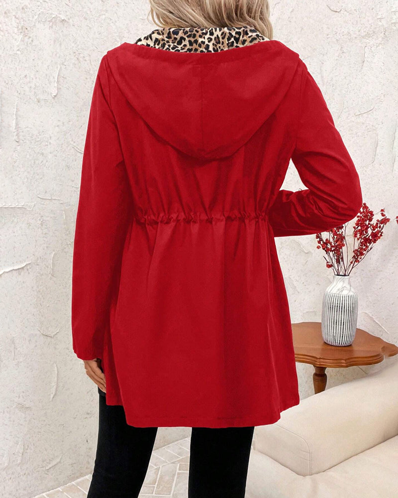 Women's Hooded Reversible Trench Coat (5)