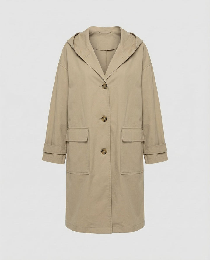 Women's Hooded Trench Coat for Autumn (7)
