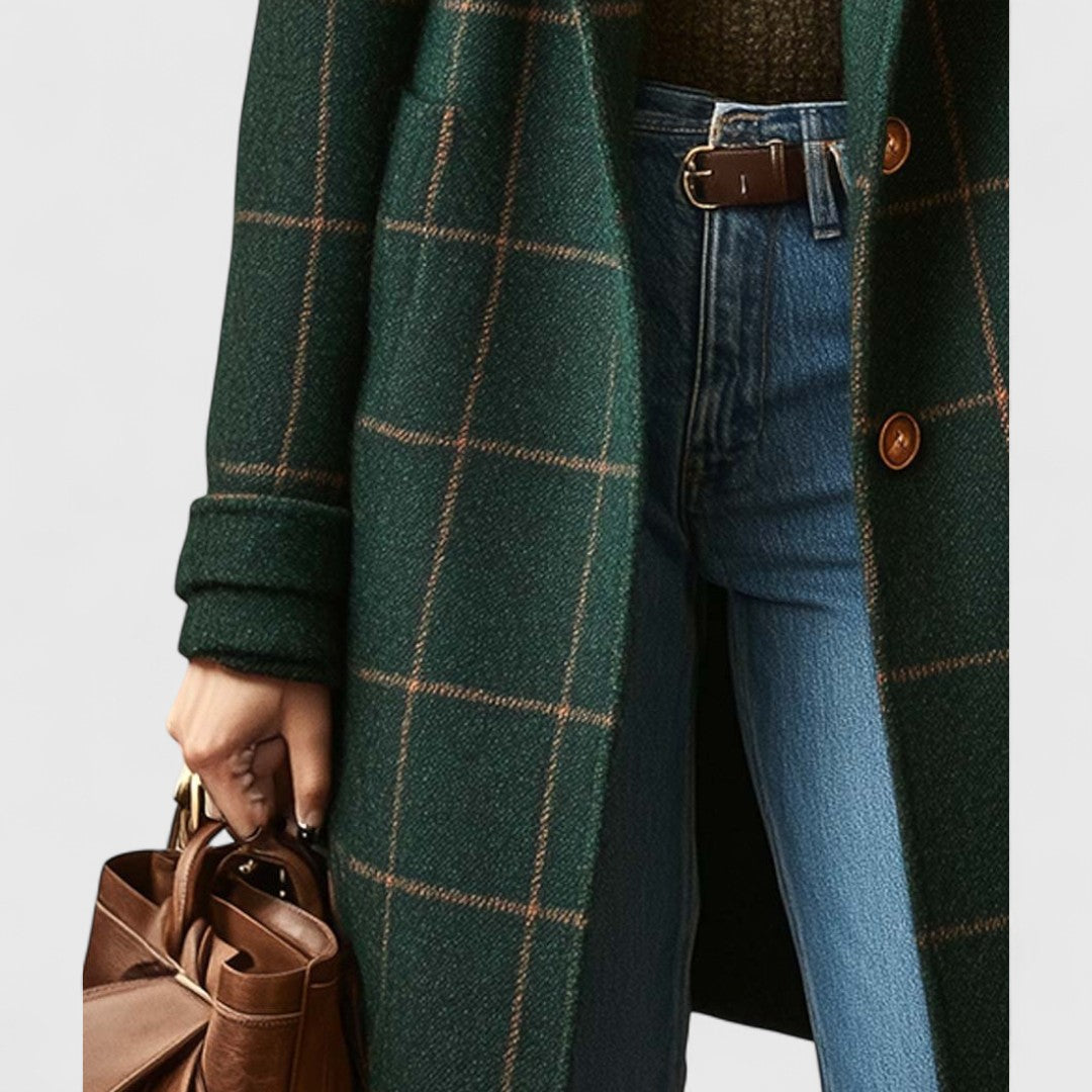 Women's Jacket Structured Plaid for Autumn (3)