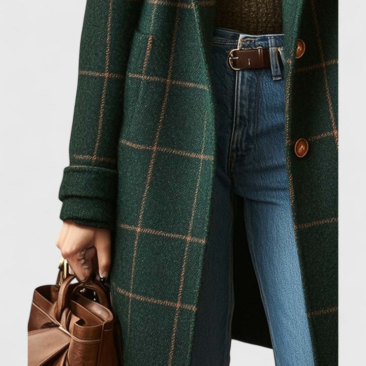 Women's Jacket Structured Plaid for Autumn (3)