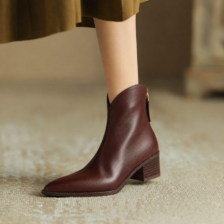Women's Knee High Boots for Cold Weather in Brown