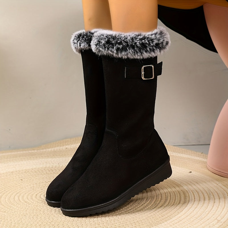 Women's Knee High Boots for Winter Warmth (2)