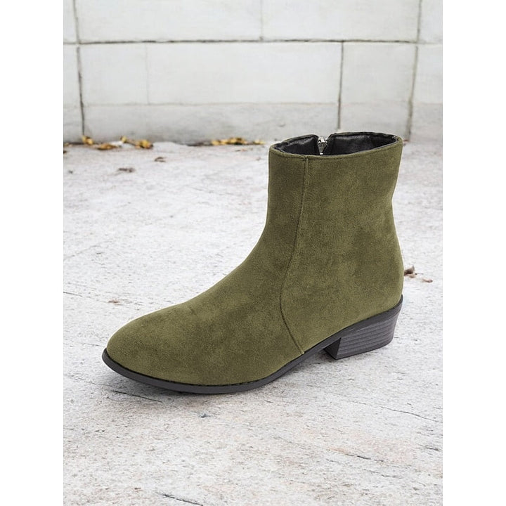 Women's Knee High Boots with Side Zip (10)