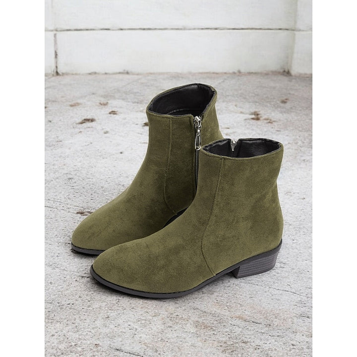 Women's Knee High Boots with Side Zip (11)
