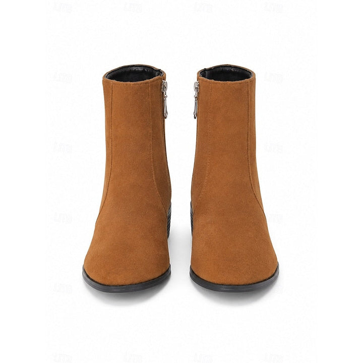 Women's Knee High Boots with Side Zip (7)