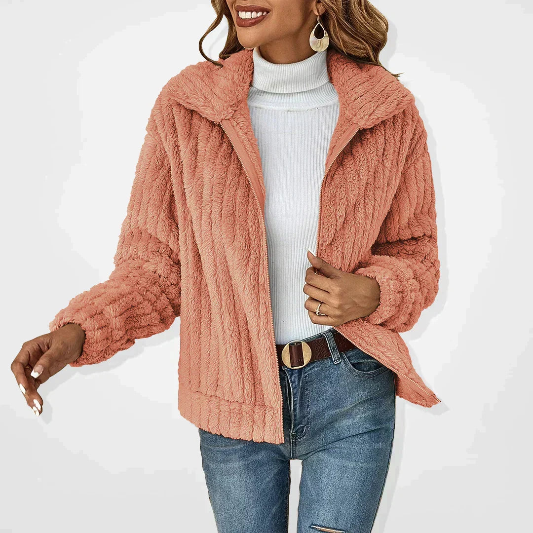 Women's Knit Cardigan for Casual Comfort in Pink