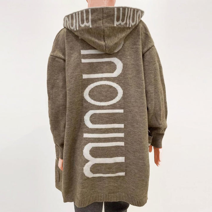 Women's Knit Hooded Sweater for Autumn (2)