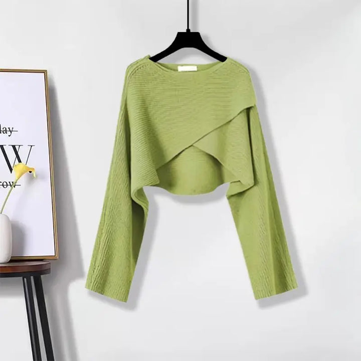 Women's Knit Pullover Skirt Set for Autumn (5)