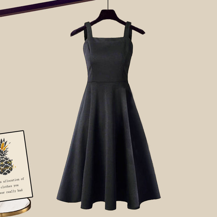 Women's Knitted Dress and Cropped Sweater Set (5)