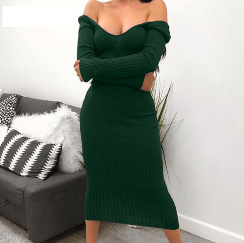 Women's Knitted Dress for Autumn Occasions (3)