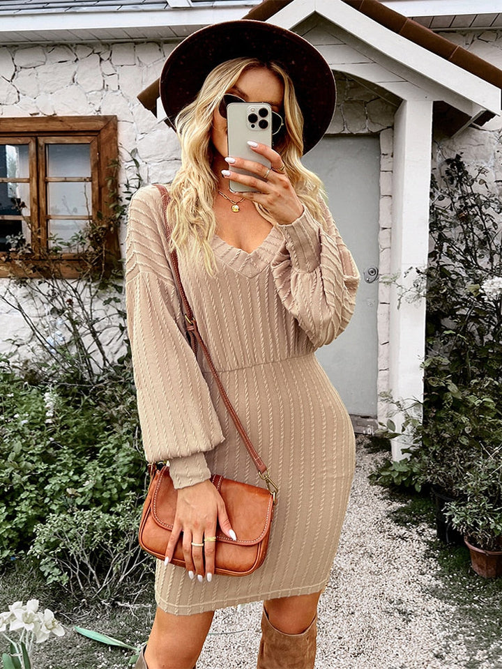 Women's Knitted Dress for Evening Parties (4)