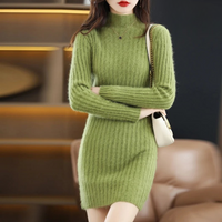 Daisy | Women's Knitted Dress with Long Sleeves for Autumn