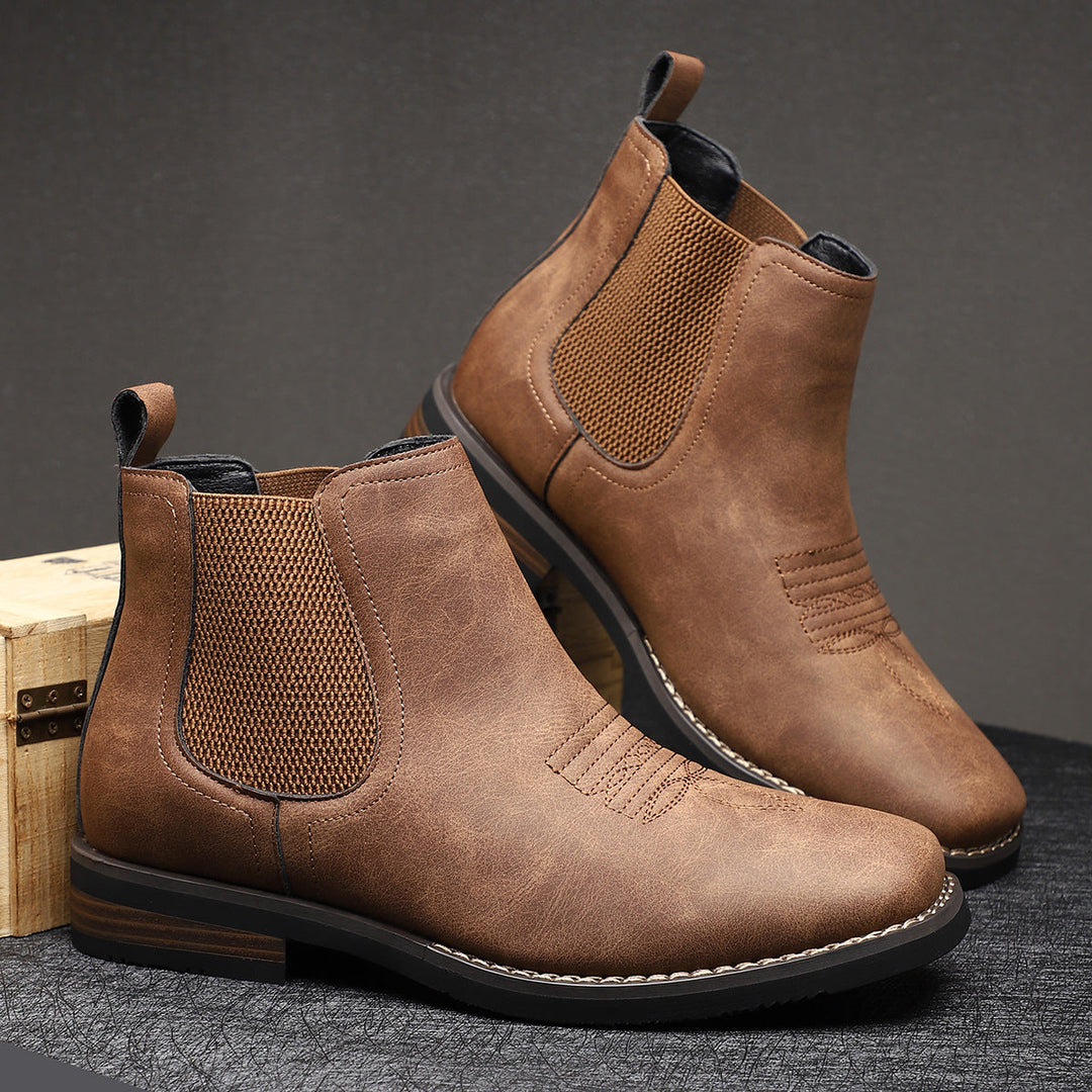 Women's Lace-Up Boots for Autumn Outfits in Kastanienbraun