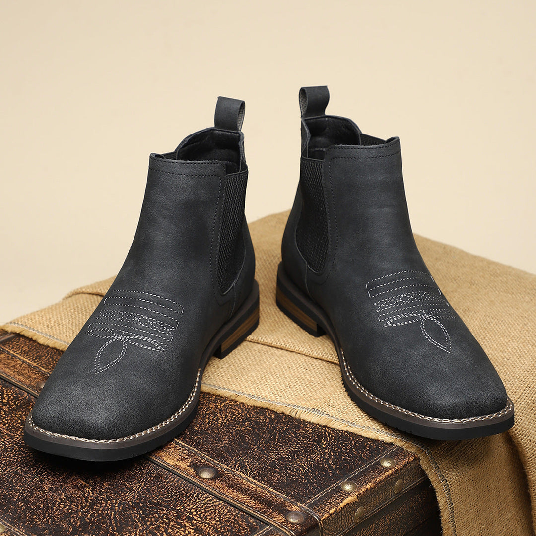Women's Lace-Up Boots for Autumn Outfits in Mitternacht