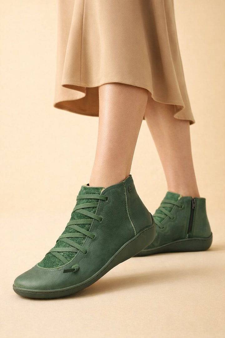Women's Lace-Up Side-Zip Ankle Boots (3)