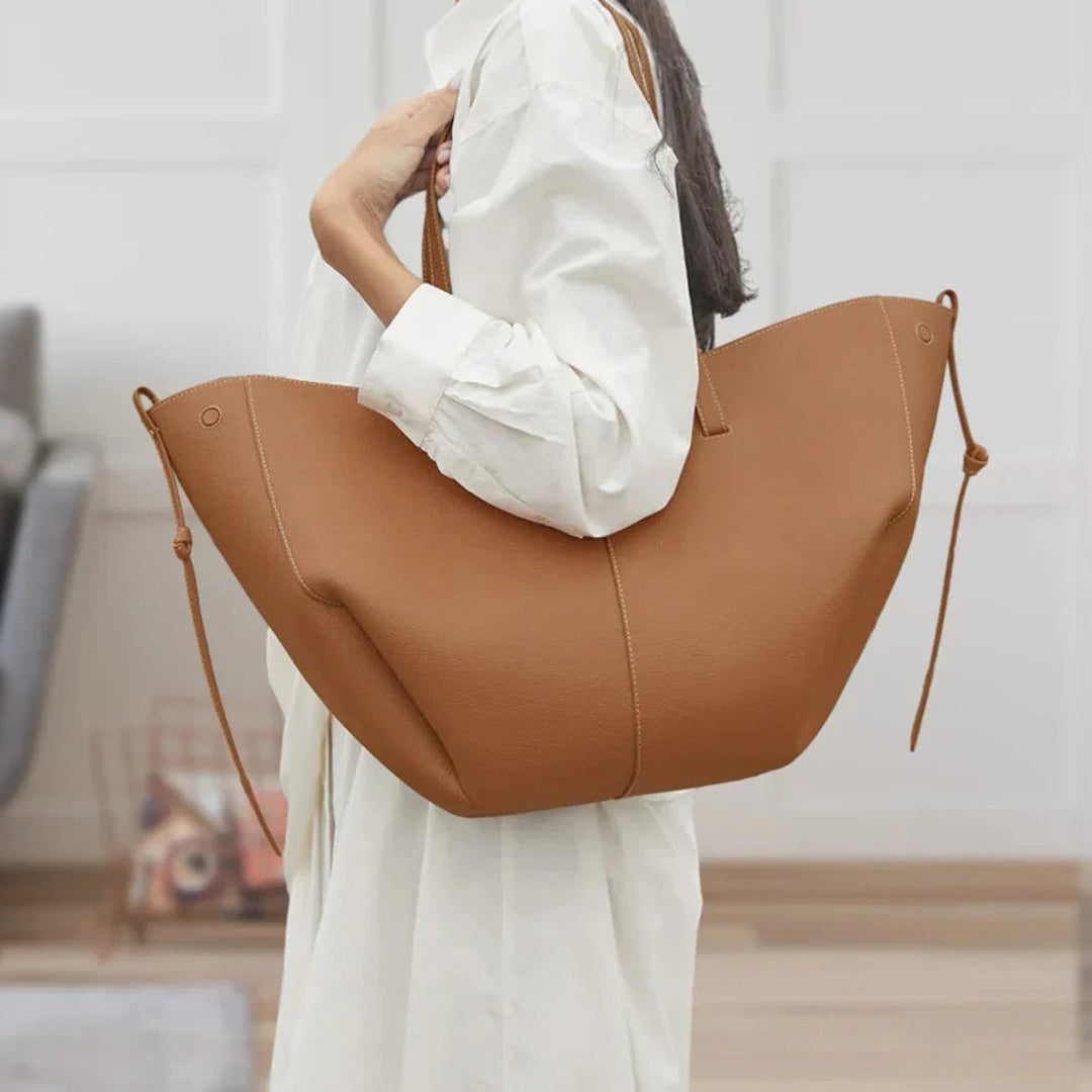 Women's Large Vintage Faux Leather Laptop Bag (3)